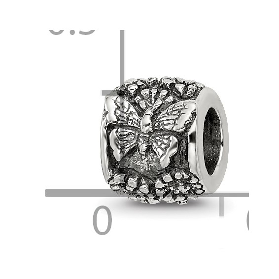 Sterling Silver Reflections Butterfly Bali Bead