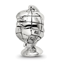 Sterling Silver Reflections Globe Bead view 3