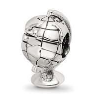 Sterling Silver Reflections Globe Bead view 1