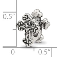 Sterling Silver Reflections Crucifix Bead view 5