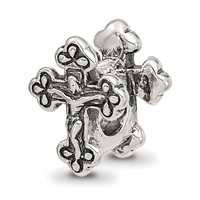 Sterling Silver Reflections Crucifix Bead view 1