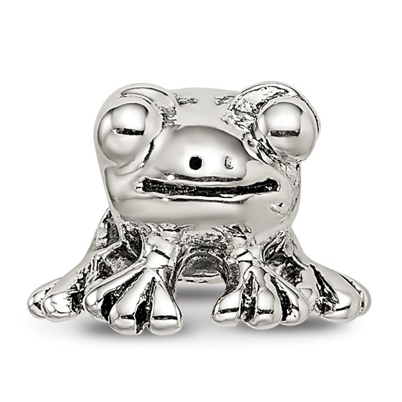 Sterling Silver Reflections Frog Bead