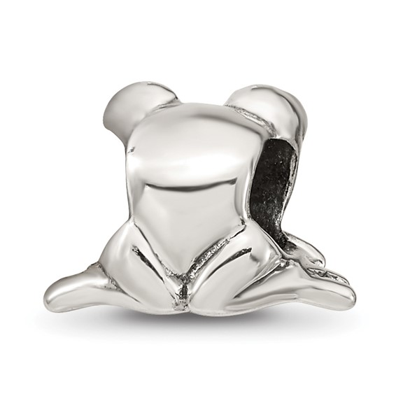 Sterling Silver Reflections Frog Bead