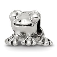 Sterling Silver Reflections Frog Bead view 1
