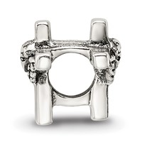Sterling Silver Reflections Kids Angel Cross Bead view 2