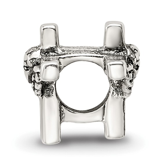 Sterling Silver Reflections Kids Angel Cross Bead