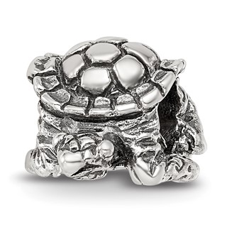 Sterling Silver Reflections Turtle Bead