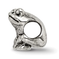 Sterling Silver Reflections Kids Frog Bead view 2