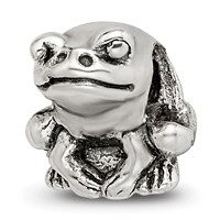 Sterling Silver Reflections Kids Frog Bead view 1
