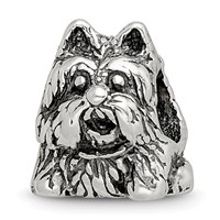 Sterling Silver Reflections Scottish Terrier Dog Bead view 1