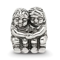 Sterling Silver Reflections Two Kids Bead view 4