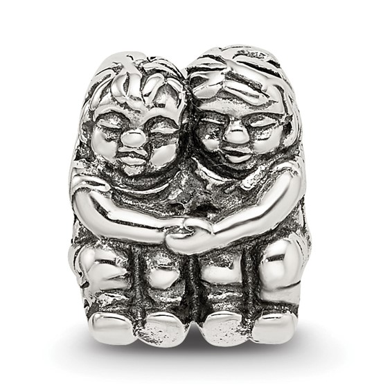 Sterling Silver Reflections Two Kids Bead