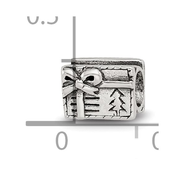 Sterling Silver Reflections Kids Christmas Present Bead
