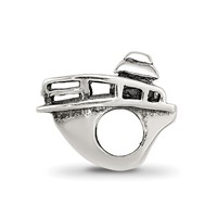 Sterling Silver Reflections Boat Bead view 2