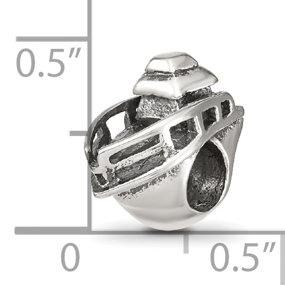 Sterling Silver Reflections Boat Bead