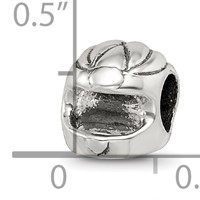 Sterling Silver Reflections Race Car Helmet Bead view 5