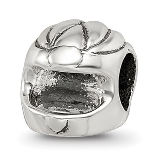 Sterling Silver Reflections Race Car Helmet Bead