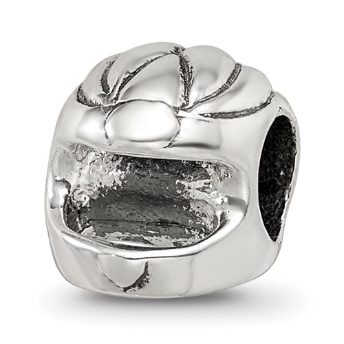 Sterling Silver Reflections Race Car Helmet Bead