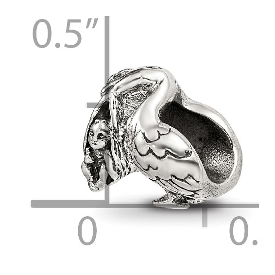 Sterling Silver Reflections Stork Bead