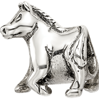 Sterling Silver Reflections Horse Bead view 4