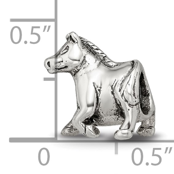 Sterling Silver Reflections Horse Bead
