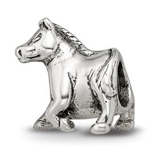 Sterling Silver Reflections Horse Bead