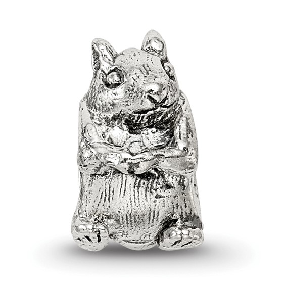 Sterling Silver Reflections Squirrel Bead