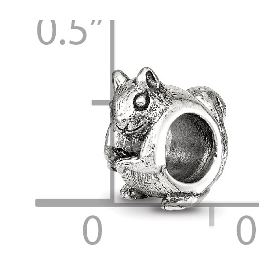 Sterling Silver Reflections Squirrel Bead