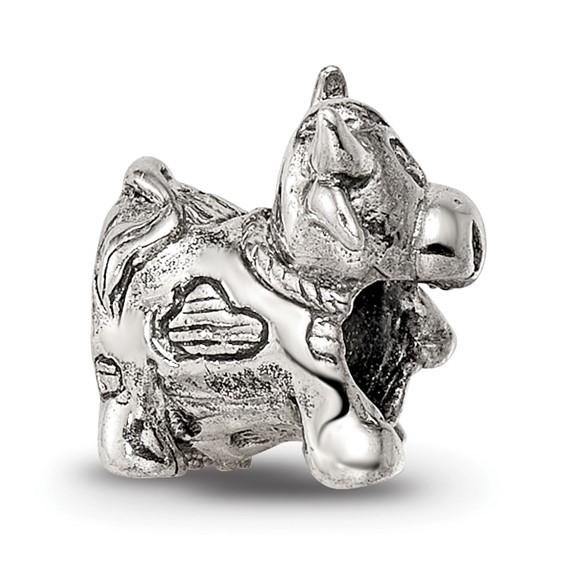 Sterling Silver Reflections Kids Cow w/ Bell Bead