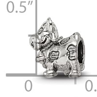 Sterling Silver Reflections Kids Cow W Bell Bead view 5