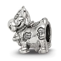 Sterling Silver Reflections Kids Cow W Bell Bead view 1