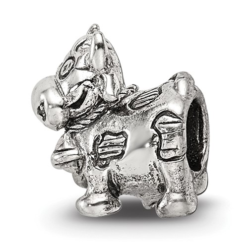 Sterling Silver Reflections Kids Cow with Bell Bead