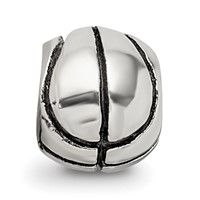 Sterling Silver Reflections Kids Basketball Bead view 3