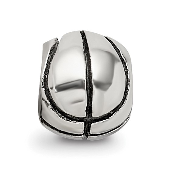 Sterling Silver Reflections Kids Basketball Bead