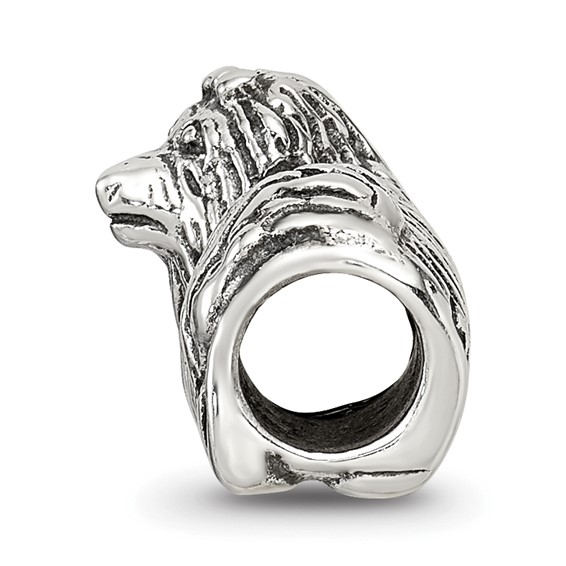 Sterling Silver Reflections Yorkshire Terrier Bead