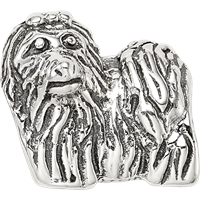 Sterling Silver Reflections Yorkshire Terrier Bead view 4