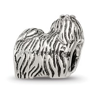 Sterling Silver Reflections Yorkshire Terrier Bead view 5