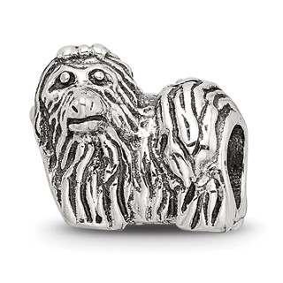 Sterling Silver Reflections Yorkshire Terrier Bead