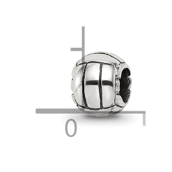 Sterling Silver Reflections Kids Volleyball Bead