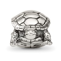 Sterling Silver Reflections Turtle Bead view 3