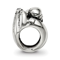 Sterling Silver Reflections Baby in Hands Bead view 2
