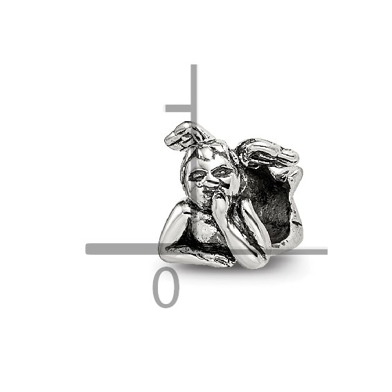 Sterling Silver Reflections Kids Angel Bead