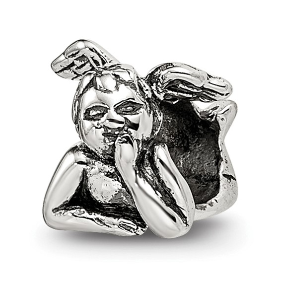 Sterling Silver Reflections Kids Angel Bead