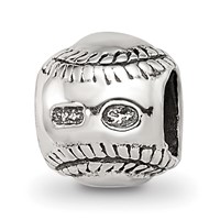 Sterling Silver Reflections Kids Softball Bead view 5
