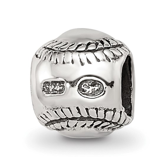Sterling Silver Reflections Kids Softball Bead
