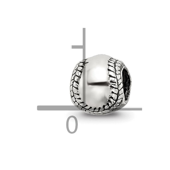Sterling Silver Reflections Kids Softball Bead