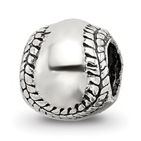 Sterling Silver Reflections Kids Softball Bead view 1