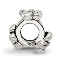 Sterling Silver Reflections Kids Flowers Bead view 2