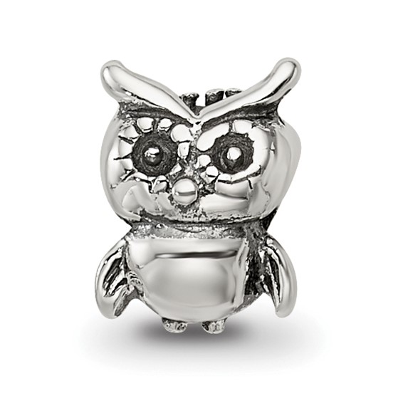 Sterling Silver Reflections Kids Owl Bead