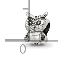 Sterling Silver Reflections Kids Owl Bead view 4